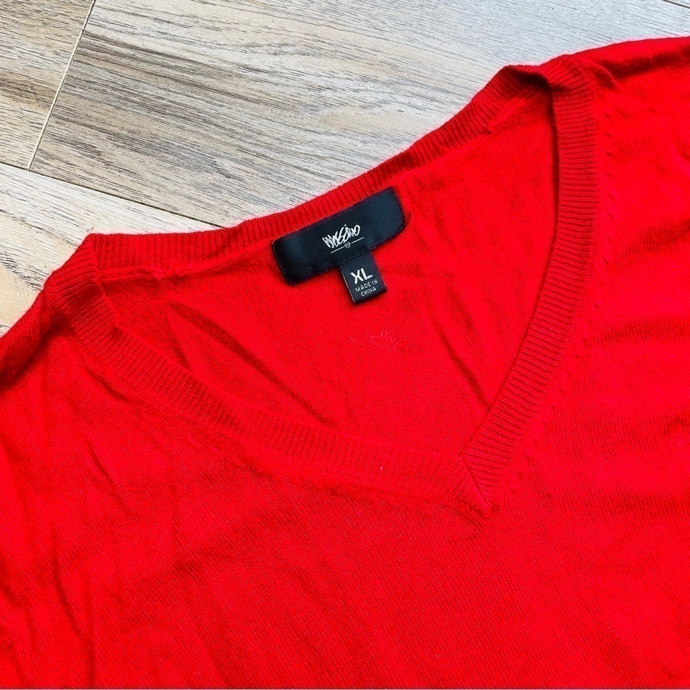 Mossimo Red Crew Neck Sweater - Picture 6 of 8